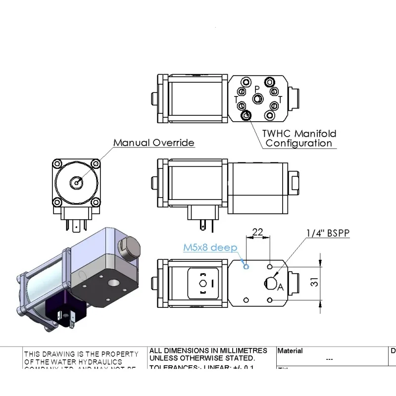 4/2 Solenoid Directional Valve