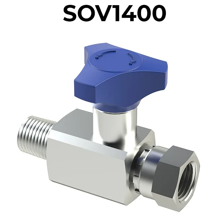 SOV1400 In-Line Pressure Gauge Shut-Off Valves