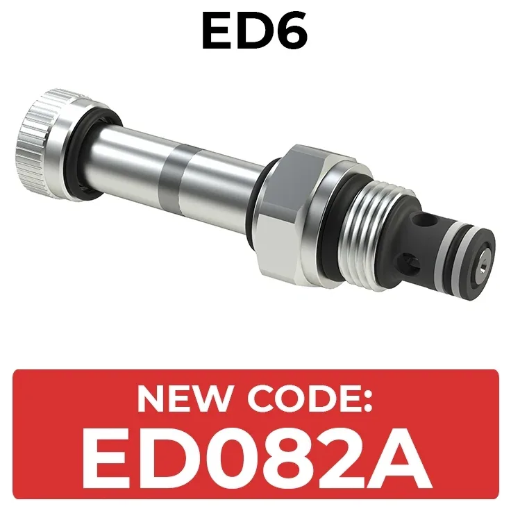 ED082A 2-Way/2-Position SAE8 Double Sealing Solenoid Valve, Direct Acting