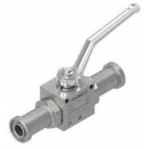 GES SAE Flange-Head 2-Way Ball Valve