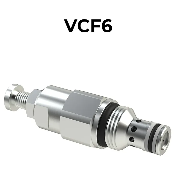 VCF6 SAE8 Adjustable Flow Control Valve, Pressure Compensated