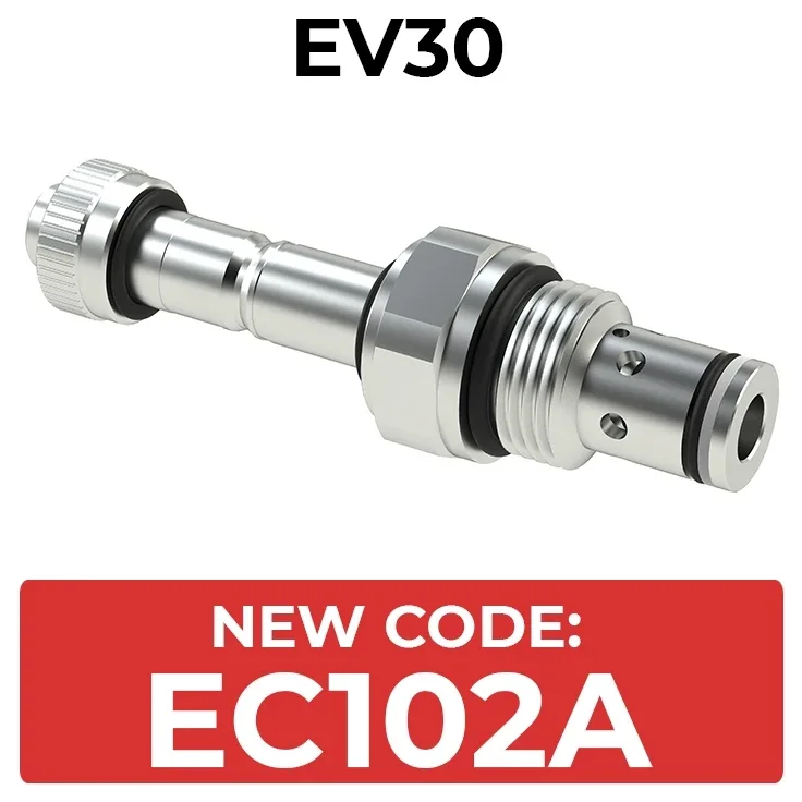 EC102 2-Way/2-Position SAE10 Solenoid Valve, Pilot Operated
