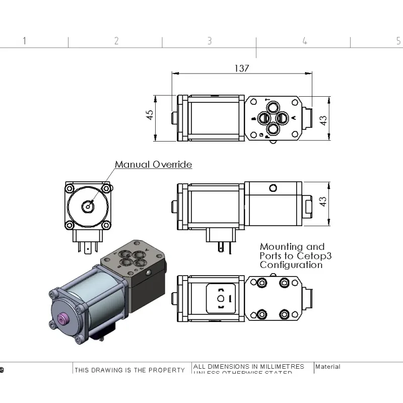 3/2 Solenoid Directional Valve (Spring to Closed P)