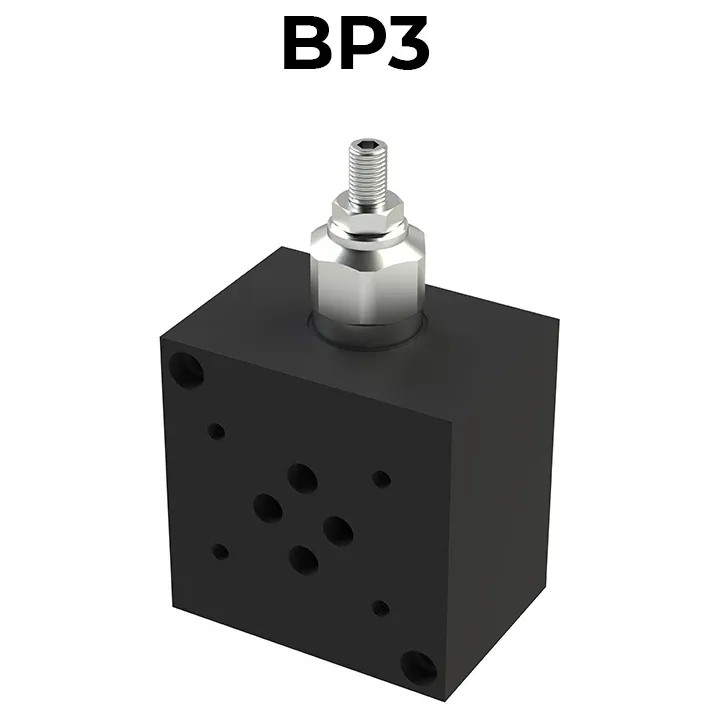 BP3 Aluminium CETOP3 Single Manifold (Rear Ports)