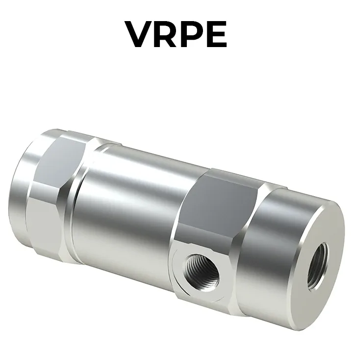 VRPE Single Acting Pilot Check Valve (In-line Housing)